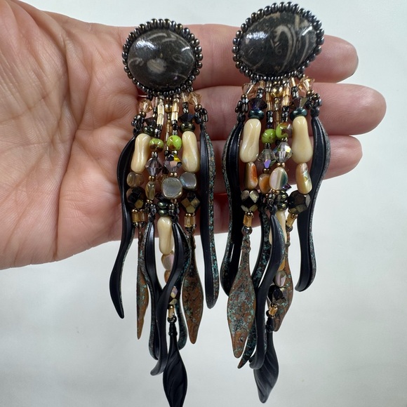 Artisan Chapita Dangle Earrings - Picture 6 of 10